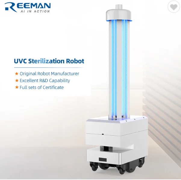 Professional Medical Devices Disinfecting Robot 6-inch Screen Remote Intelligent Control UVC For HospitalSterilization Equipmen