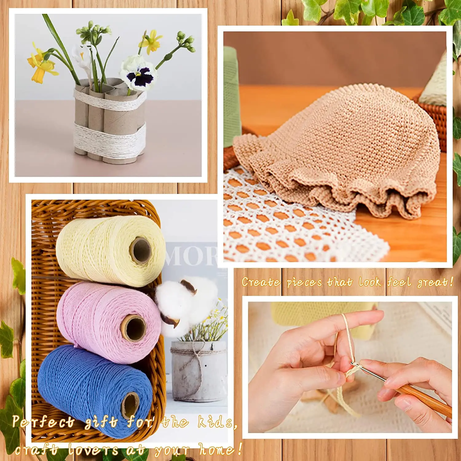 White Braided Twisted BYH Macrame Cheap Rope Cotton Cord 1mm 2mm 3mm 4mm 5mm 6mm 8mm 10mm