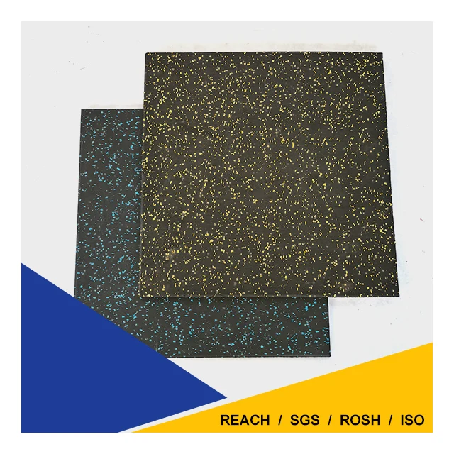 Piso de caucho 15mm-50mm EPDM granules 10%-85% rubber flooring gym