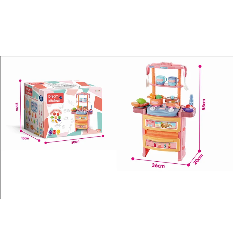 Q-KIDS 2019 new battery operated plastic cute kitchen utensils