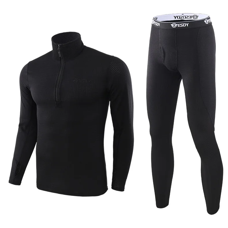 
Outdoor sport polar flleece slim fit custom thermal shirts underwear for men 
