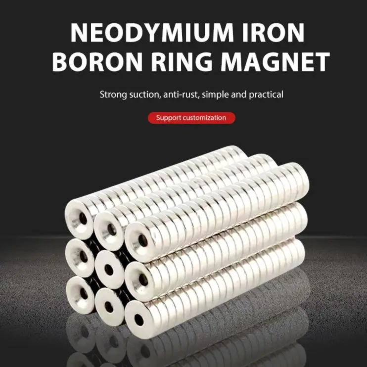 Промышленное применение Перманентный Сильный Магнит N48 с зенкером диском диафрагмы Ndfeb