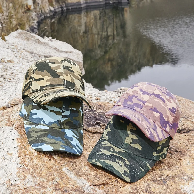 Oem Manufacturer Adjustable Camouflage Baseball Caps Digital Print Logo Camo Baseball Cap