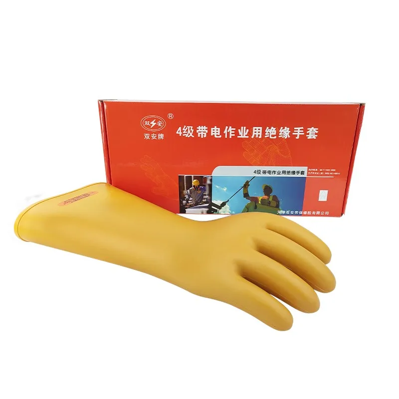 Personal Protective Safety Gloves - High Voltage Work Gloves for Electricians -40kv Insulated Electrical Gloves