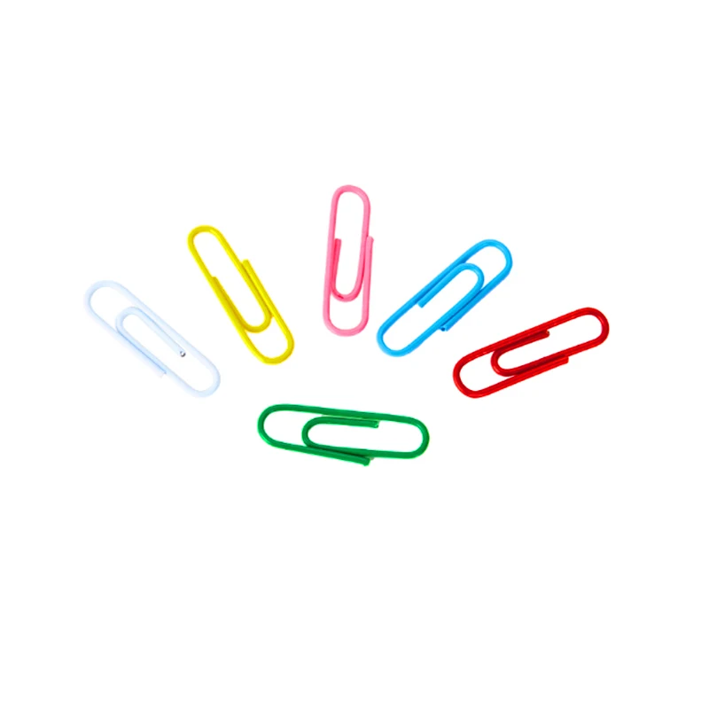 3 size 6color  Office School supplies Colorful Metal Paper Clips