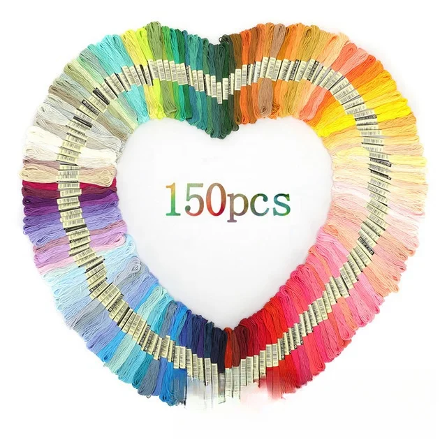100% Polyester embroidery thread Solid Color 8 meters per skein 50skeins per set Thread machine embroidery cotton thread