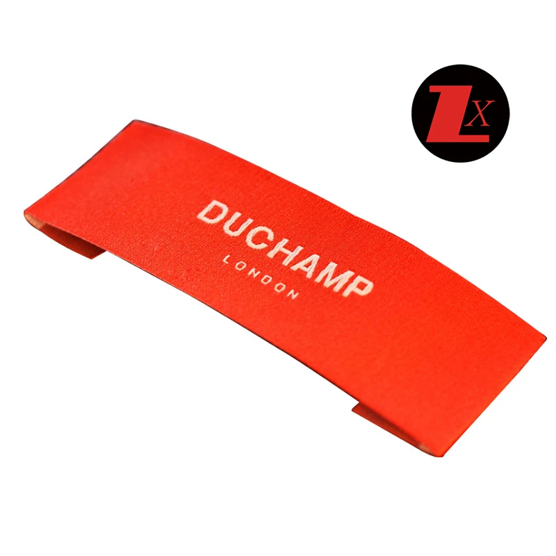 Best Selling  Garment Fabric Label 100% Organic Cotton High Density Jacquard Clothes Satin Woven Tag Clothing Woven Labels
