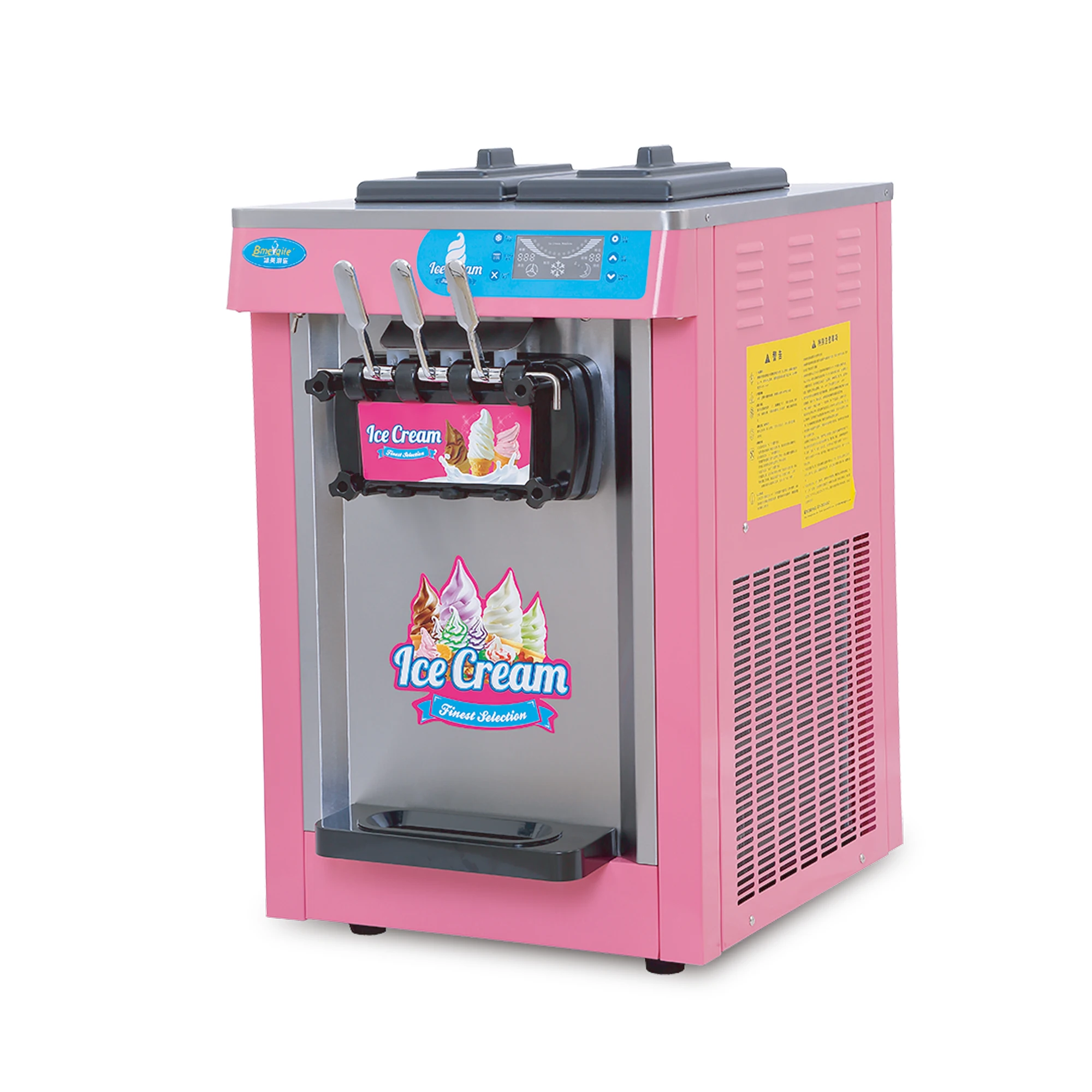 Commercial Liquid Nitrogen Flat Pan Fried Ice Cream Machine Soft Ice Cream Machine for Sale