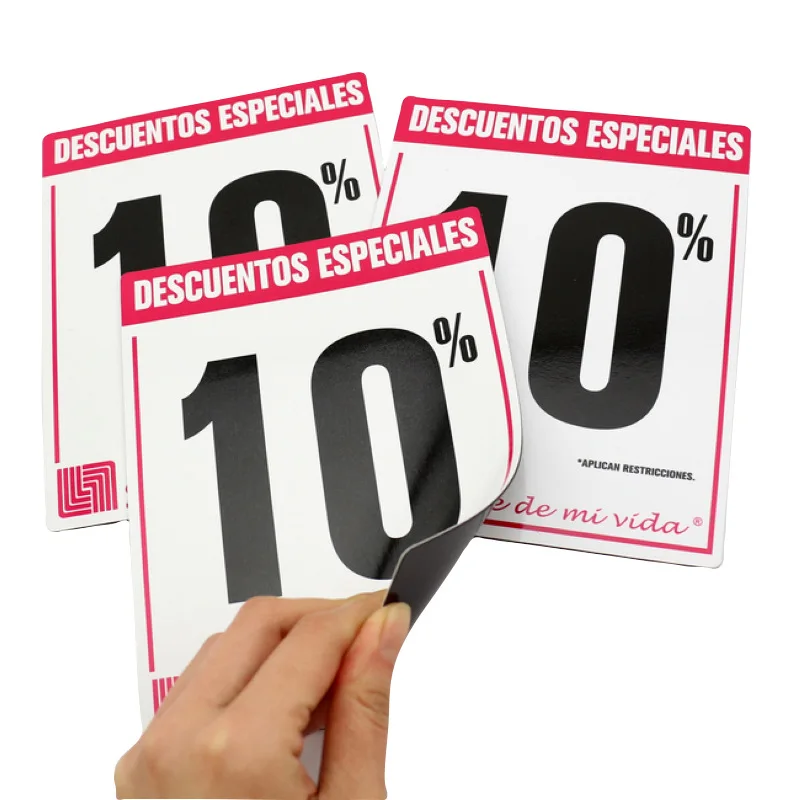 Custom Coated Paper Printing Logo Magnetic Refrigerator Stickers