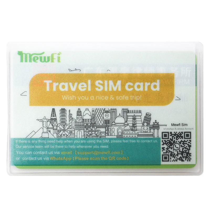 Custom PVC SIM Card Holder Sleeve Plastic Micro SIM Card Case Holder with Needle SIM Card Pouch