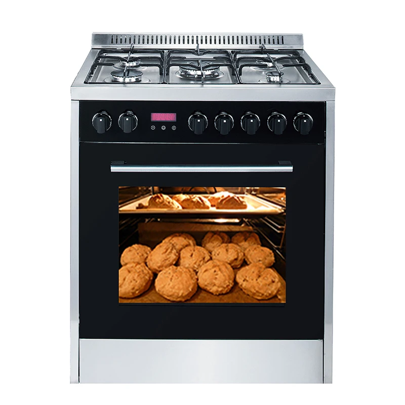 Professional manufacturer ETL approval free standing ovens with 5 burner gas stove
