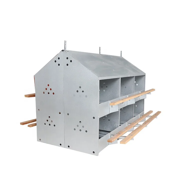 Poultry Hens layer Coop Farm House Layer Chickens Nesting 24 Holes Boxes