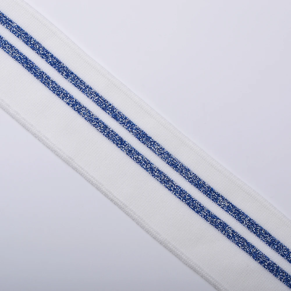 Customized 1x1 flat knit rib  knit trim for polo collar