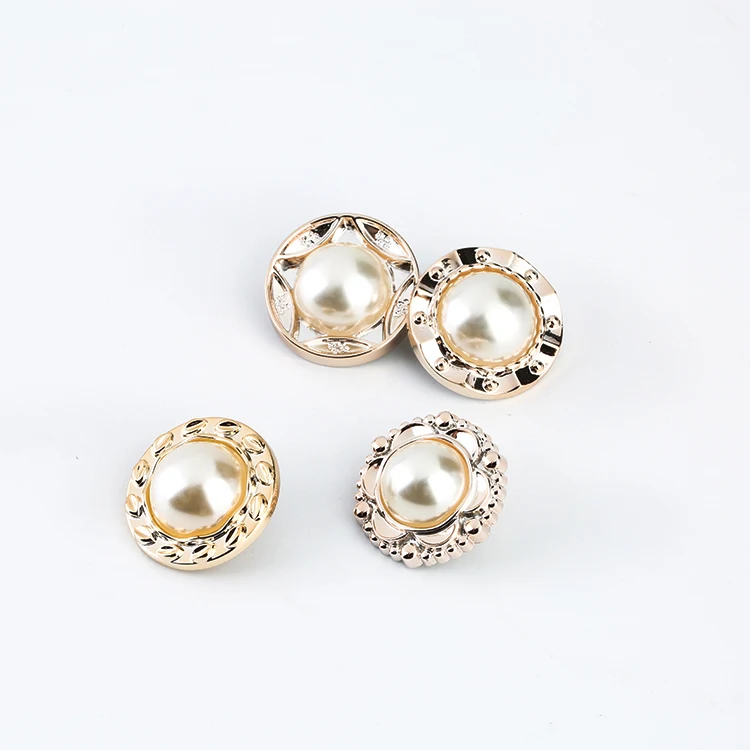 New Style painting pearl plastic round button,pearl women cloth button