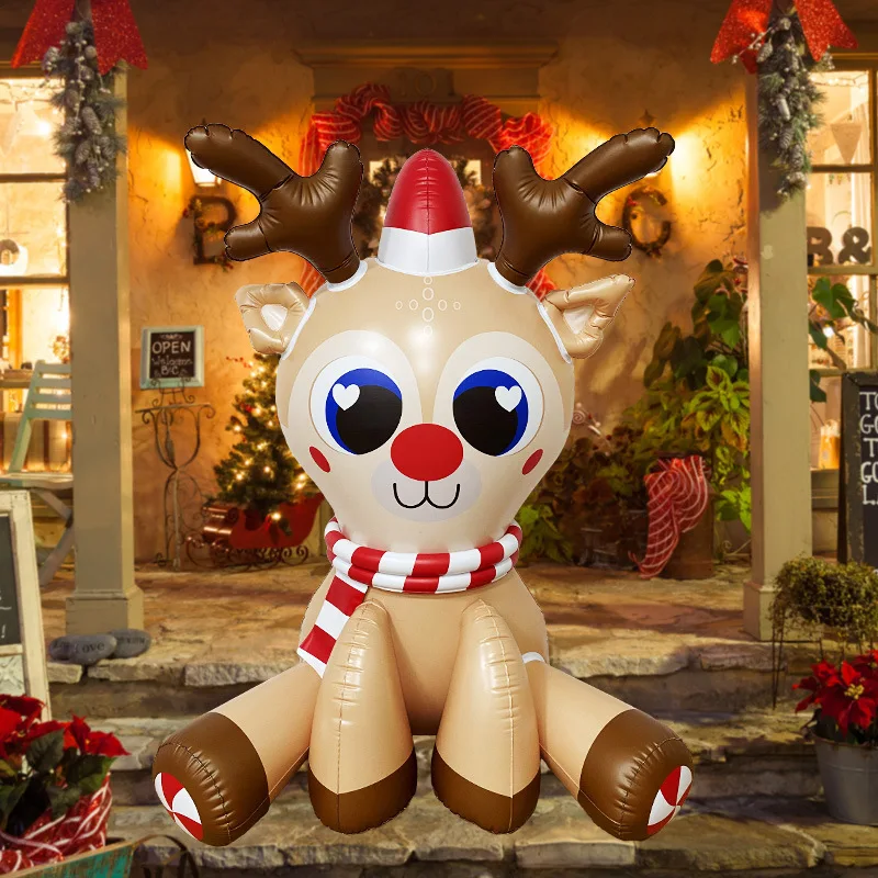 Светодиодный свет надувные рождественские украшения X-mas пиво для двора