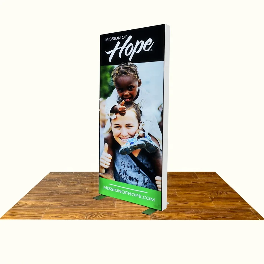 Customized Luxury Led Projecting Rectangular Metal Frame Light Box For Advertising Market