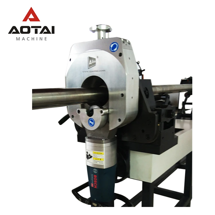 AOTAI OSG-120 BOSCH electric motor manual orbital pipe saw blade cold cutting machine