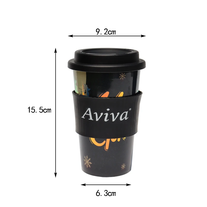 Promotion of reusable plastic coffee cups sublimation newly designed portable coffee cups with lids plastic coffee cup with lid