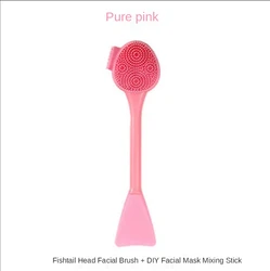 Силиконовая щетка для лица, ручные инструменты для красоты, очищающее средство для лица, щетка для чистки с мягкой щетиной, двусторонние массажные щетки