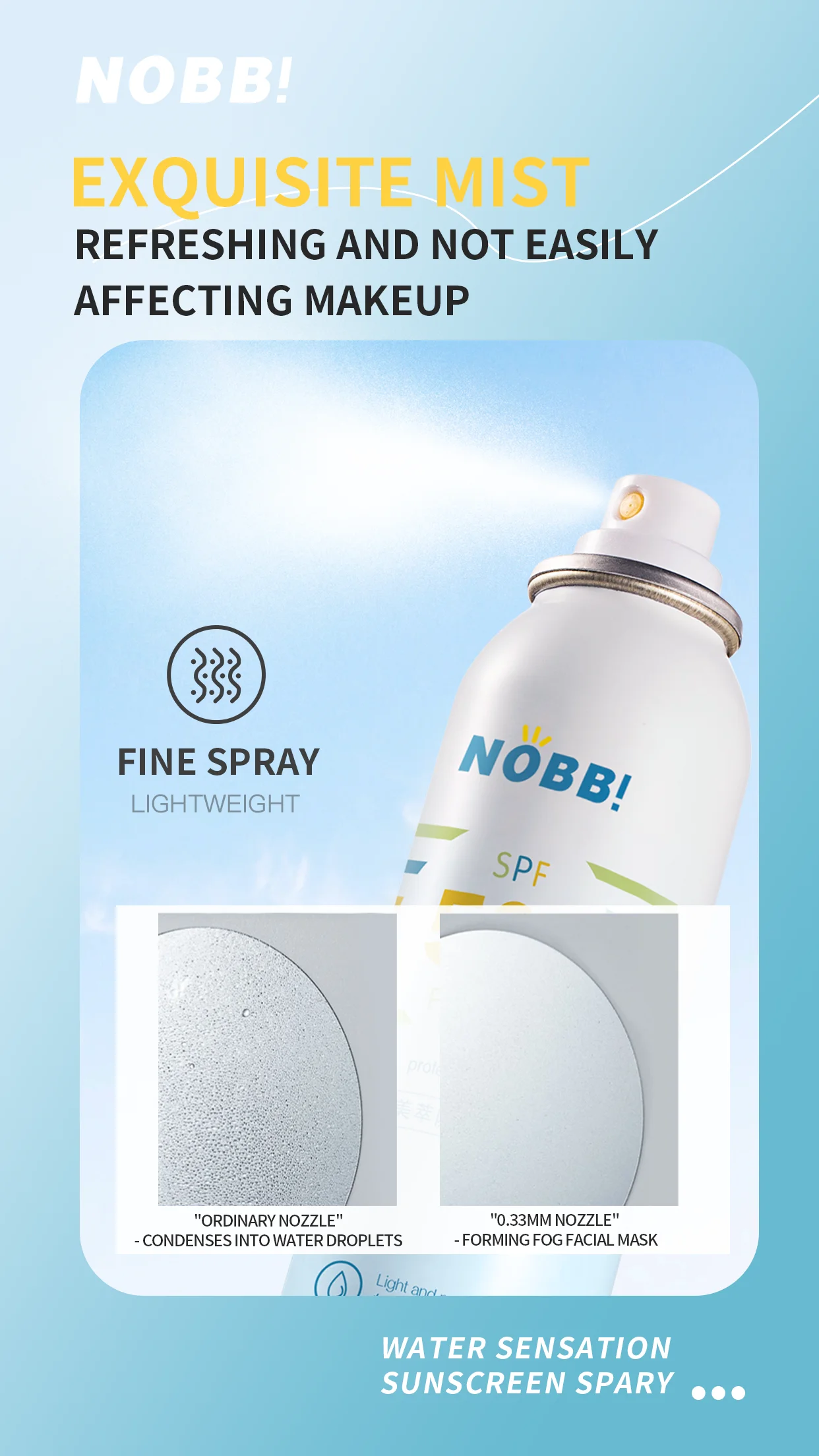 Wholesale Sunscreen SPF 50 PA+++ custom sunscreen Private label moisturizing and radiant Sunscreen Spray