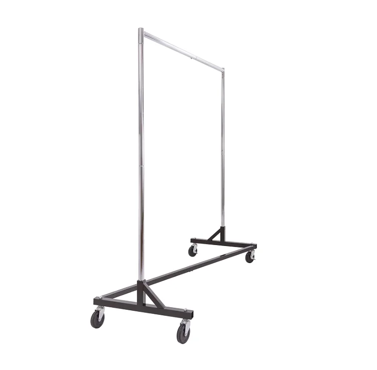 Movable Cloth Display Stand for Shop Garment Hanger Storage Rack