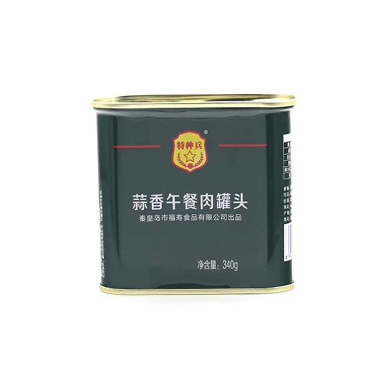 Hot Selling 340g Salty Taste Canned Pork Luncheon Meat Mre Meals Ready To Eat