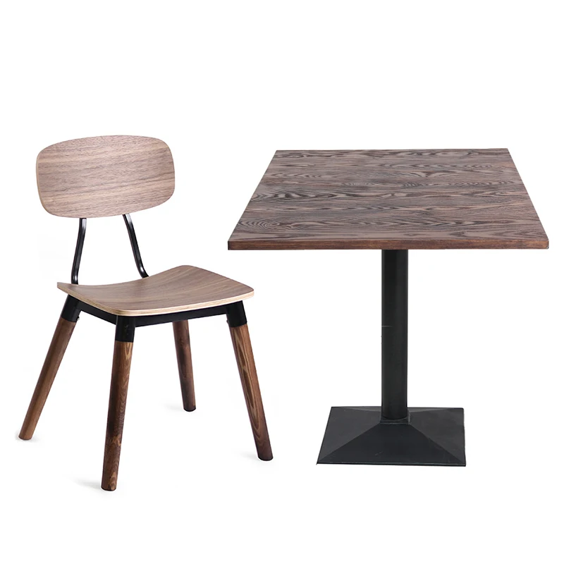 Wholesale Usa Ash Oak Teak Wood Solid Mesa Commercial Modern Hardwood Table Top for Restaurant Coffee Shop