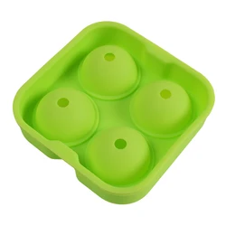 New style large ice cube silicone spherical round ball hockey  ice cube tray silicone