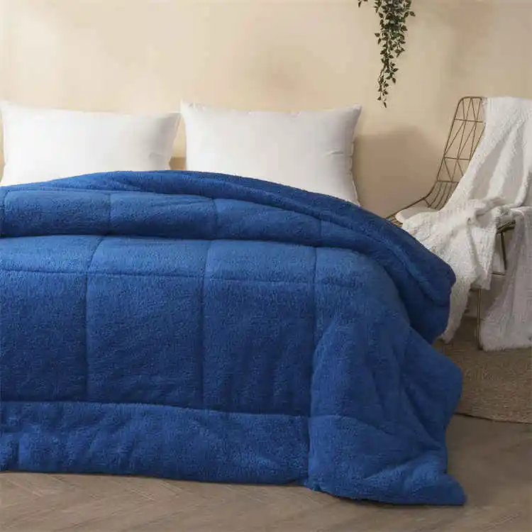 Custom made Buy fluffy Lamb cashmere quilted cute cheap astros comforter sets bedding home for