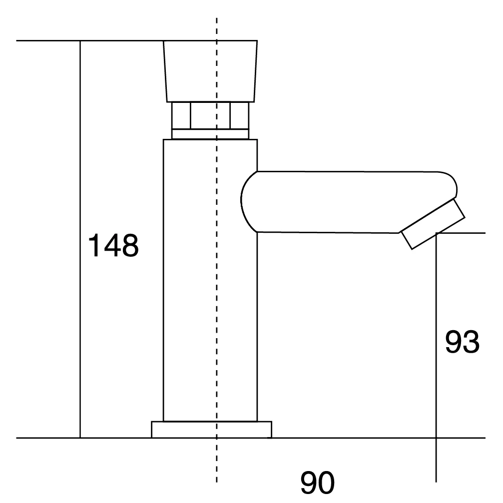 Fine Quality Full Brass Push Button Faucet Time Delay Auto Shut Off Water Tap