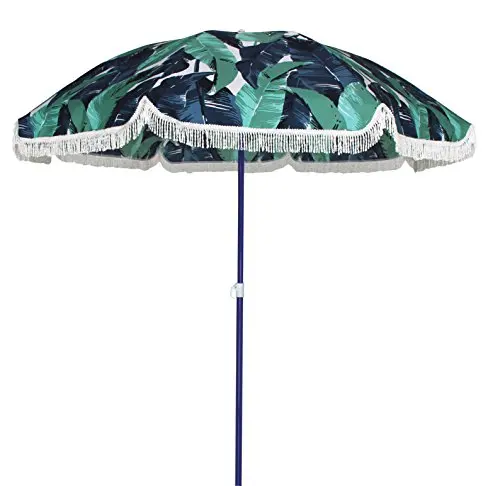 Factory Wholesale Outdoor Garden, Aluminum Romantic Flap Market Patio Pagoda Parasol Sunshade Beach Umbrella With Wave Fringe