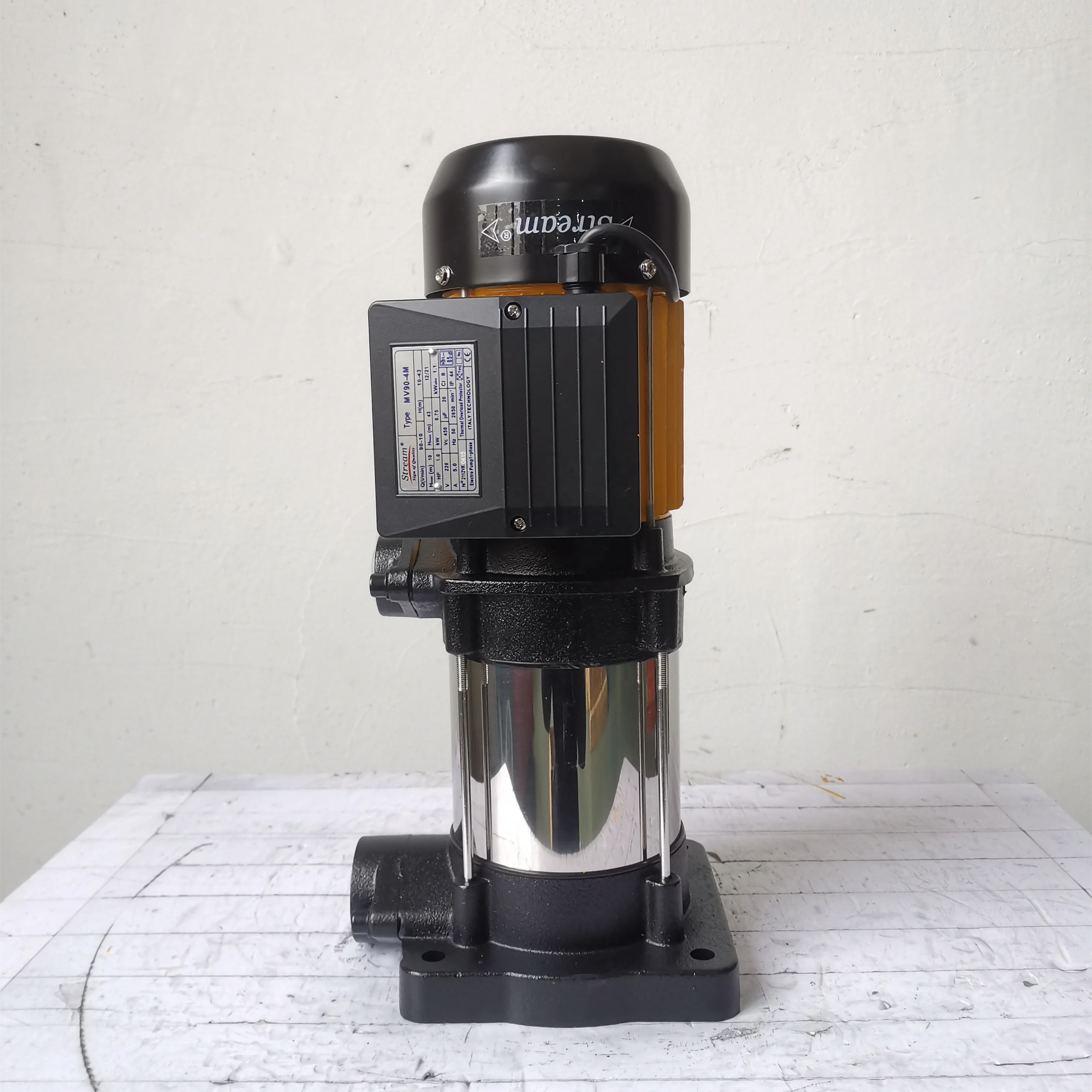 Multi-stage vertical household stainless steel impeller water pump