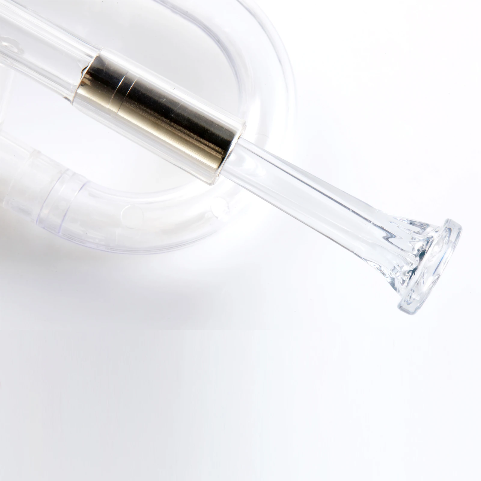 New Arrival Professional Transparent Standard Plastic Bb Trumpet Set with 3C Mouthpiece 7C Mouthpiece