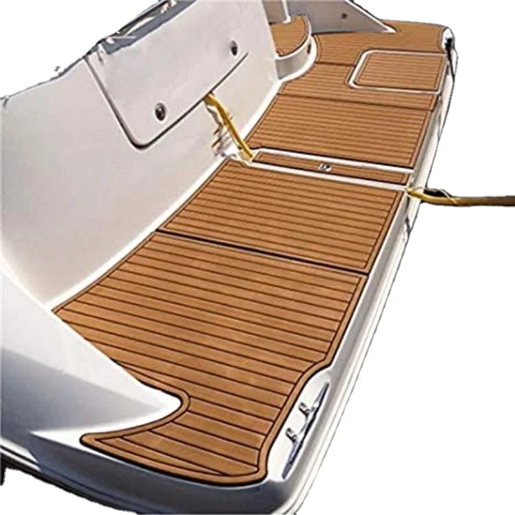 DIY yacht EVA foam flooring marine anti slip teak decking sheet durable anti UV boat flooring decoration pad