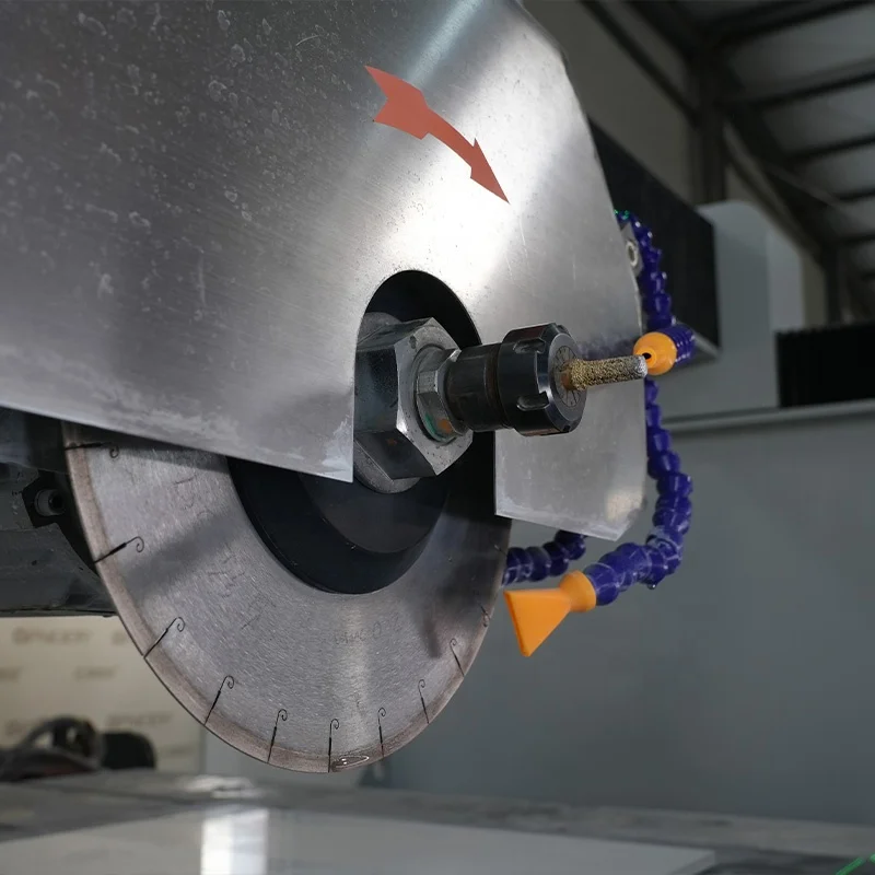 Circular cutting machine marble stone cutting Porcelain Tile Slabs Saw Jet Cutter 5 axis bridge cutting machine GQ-3220DS