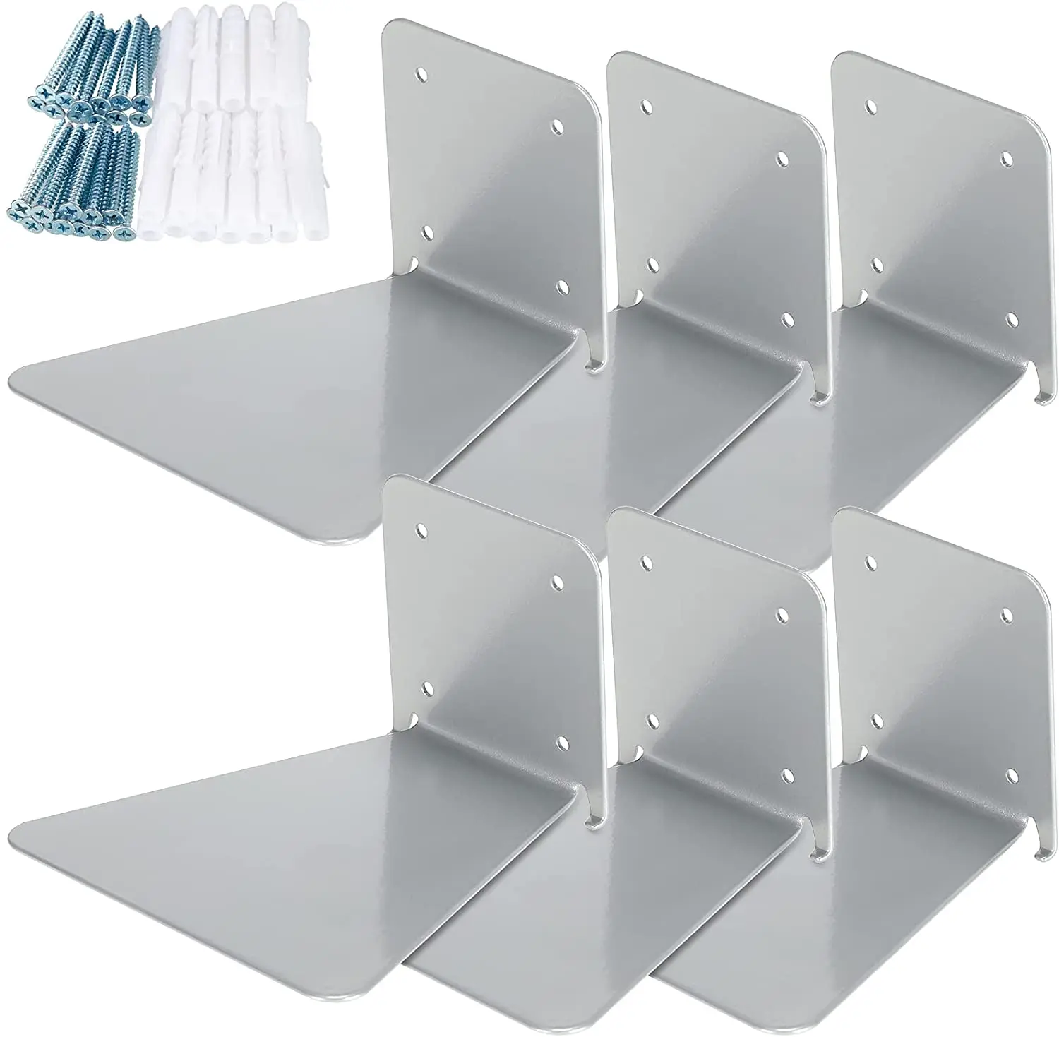 Настенный скрывающий плавающий книжный шкаф U-образной формы для гостиной хранения