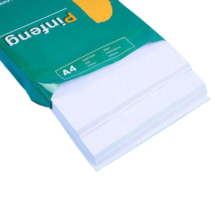 A4 80g 70gsm Copy Paper OEM Wood Packing Letter Pulp Legal Weight Material Sheets Virgin Origin Type Certificate Size