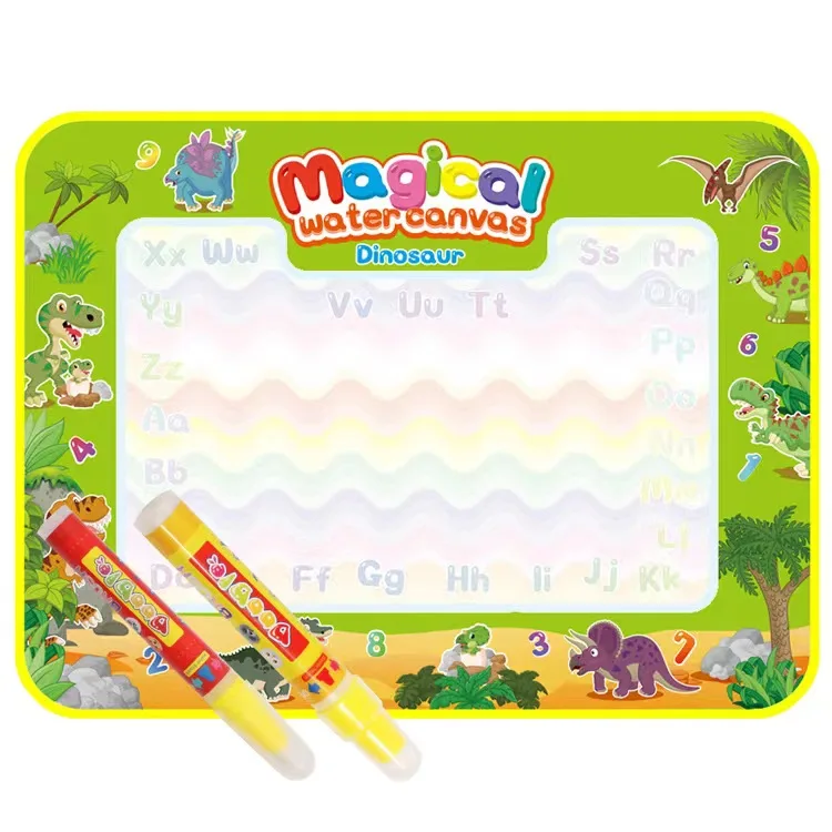 Kids Educational Magical Water Doodle Mat 46*34.5cm Dinosaur Animals Water Painting Drawing Toys