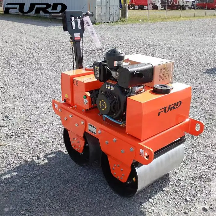 Road Construction Equipment and Tools Double Drum New Vibratory Road Roller Small Mini Road Rollers Machine