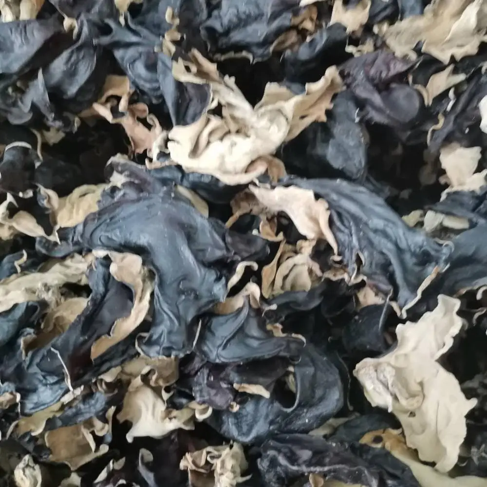 
2020 hot sale edible dried white back black fungus 