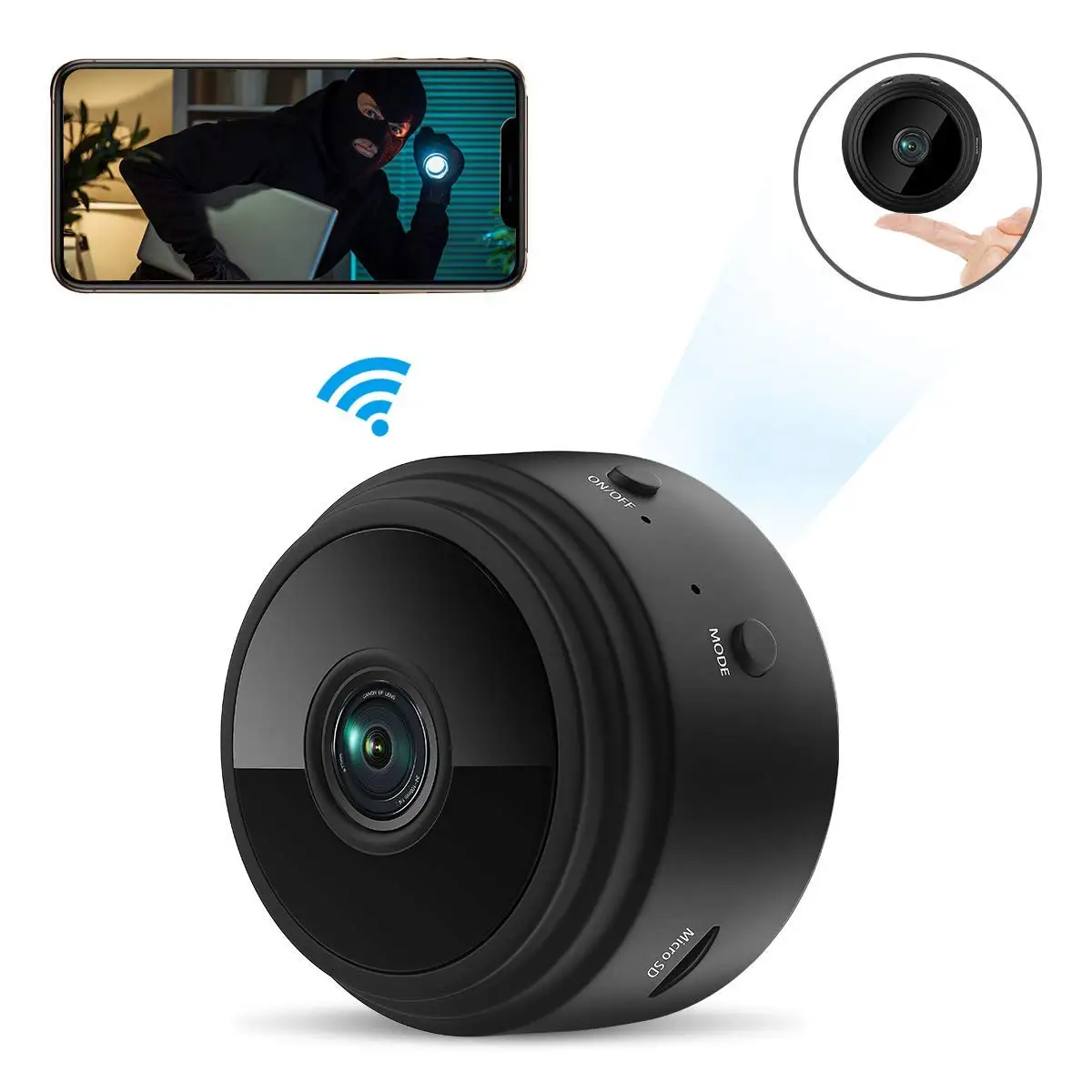 
Amazon A9 Wireless Ip Security Cam Tiny Portable Camcorders HD 1080p Hidden Mini Micro Home Smart Video Camera Wifi Espia 