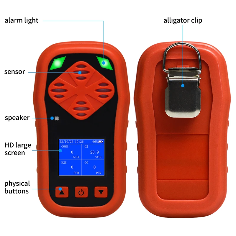 Industry-Specific Multi Gas Detector Portable Multi Gas Analyzer & Carbon Monoxide Alarm Best Price Co Detector