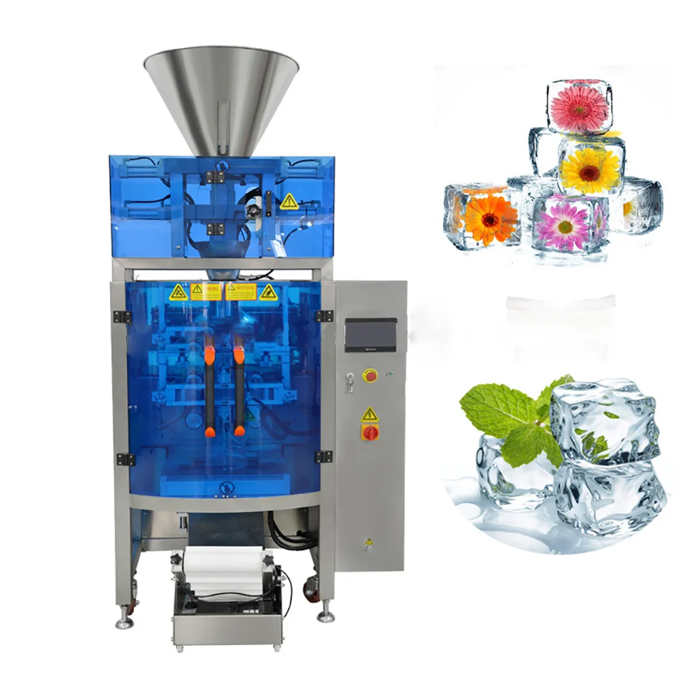 Multi-Function Ice Cube Sachet Packaging Machinery Automatic Frozen Ice Dry Ice Cube 1Kg 2Kg 3Kg 5Kg Thermal Packing Machine