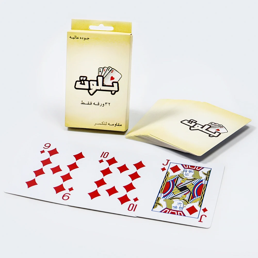 Custom Printing Supermarket sales 100% plastic pvc poker cards  High quality hard-wearing waterproof plastic playing cards