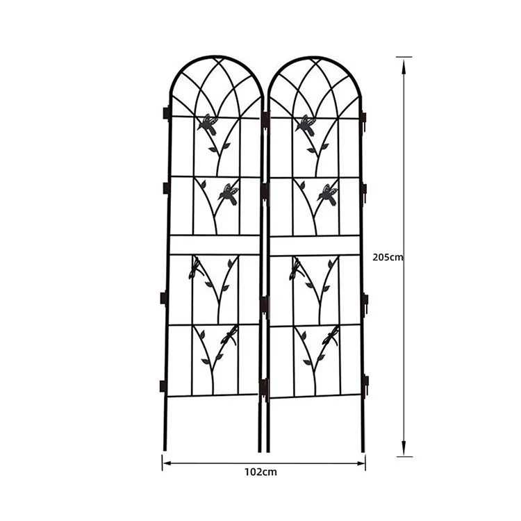 
Metal Garden Fence Temporary Movable Border Fencing Flower Bed Garden Border 