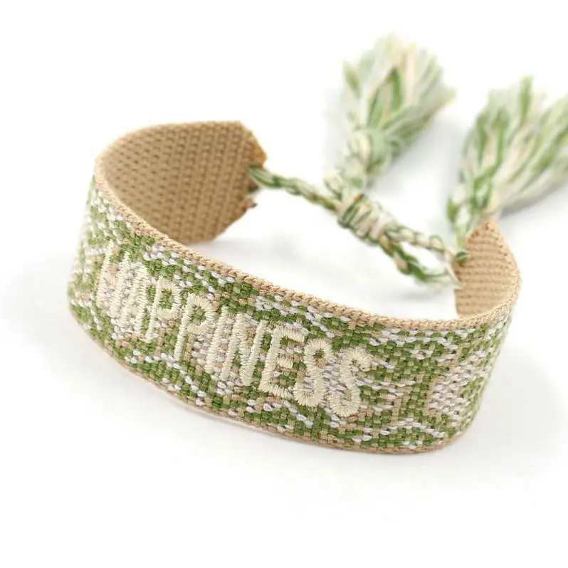 Various Specifications Low Price Woven/Alloy Emblem Bracelets