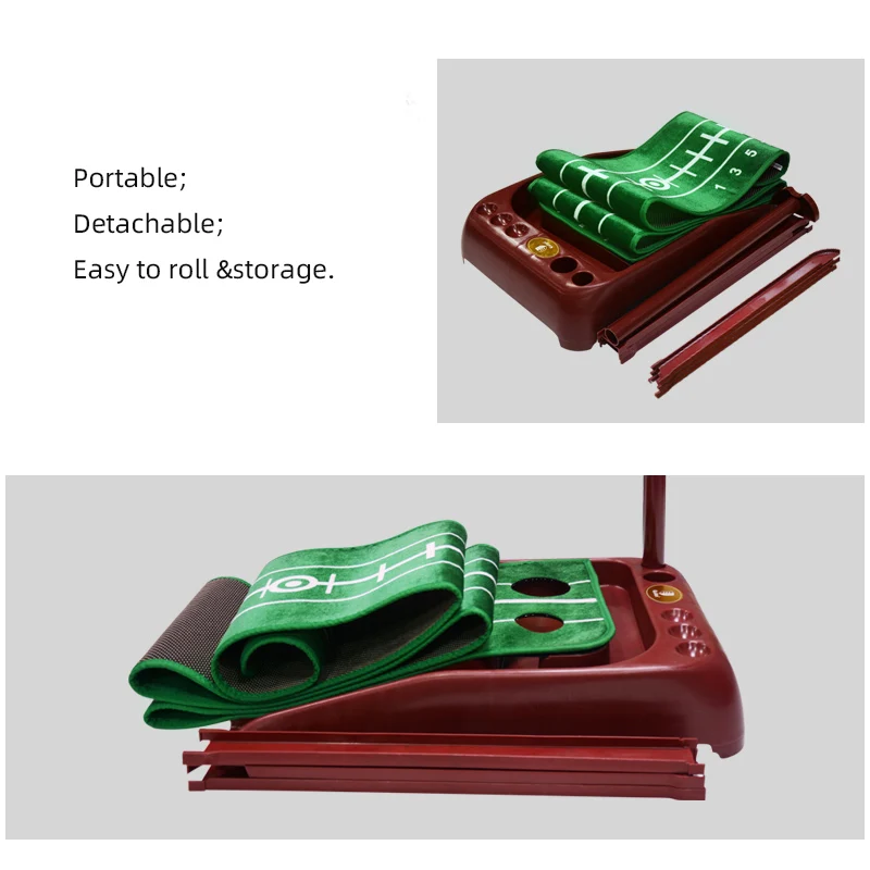 Indoor Putting Green Golf Putting Green Mat Auto Ball Return Training Mini Golf  Game
