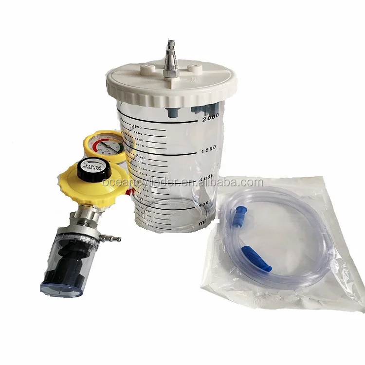 Medical Vacuum Regulator with Suction Bottle for Hospital Use Vacuum Suction Devices