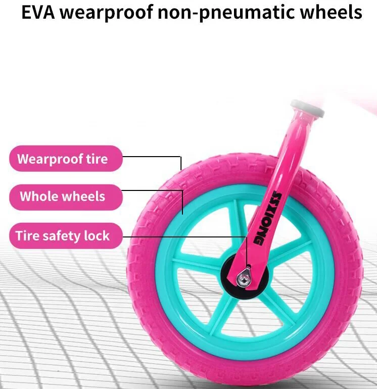 2021 Best Selling Kids Push Bicycle Wholesale Toddler Mini 12 inch Colorful Wheel Balance Bike Kids Cycle With The Factory Price