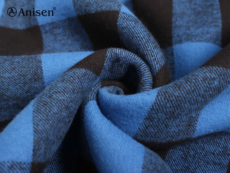 100% cotton OEM custom fleece hoodie men streetwear quilted lining plaid flannel winter workwear jacket